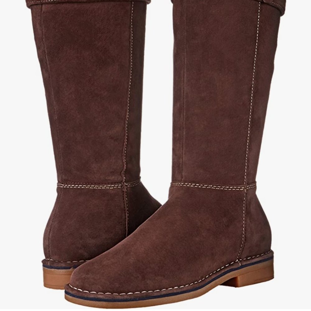 Hush Puppies Cerise Catelyn brown suede boots 8.5